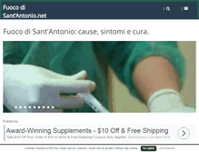 Tablet Screenshot of fuocodisantantonio.net